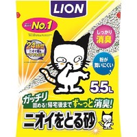 LION 狮王 猫砂去除异味沙宠物清洁宠物用 去除异味沙 猫砂 5.5升x4袋