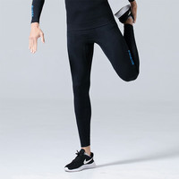 SURIDA 速力达 运动飓风多功能运动长裤越野跑步滑雪轻量压缩长裤健身运动裤保暖速干 飓风长裤力量黑 S-M