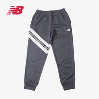 New Balance 女款针织运动长裤字母印花休闲长裤 AWP21180-BK