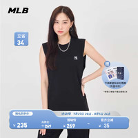 MLB 男女经典运动无袖T恤圆领凉感背心24夏季TKB02 纽约洋基队/黑色（凉感面料） XXL