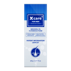 Xcare for men/拾健社英国米诺地尔酊5%男士防脱发生发增发泡沫滴剂60ml*1