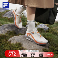 FILA 斐乐女鞋FILA SPD LYNX 2户外鞋2024春季山猫跑步鞋 初雪白/象灰-PE 39