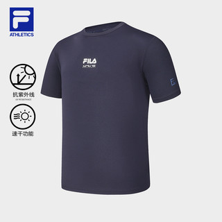 FILA 斐乐 男子运动短袖T2024夏新防晒吸湿速干上衣T恤男