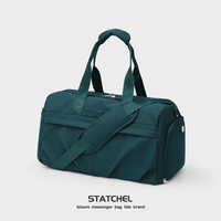 Seafew斜挎运动包包男士干湿分离游泳包大容量行李袋手提旅行包女士 孔雀蓝大号-干湿分离/独立鞋仓