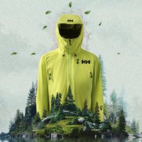 HELLY HANSEN 哈雷汉森 中国限定奥丁联名礼盒 女子冲锋衣 HC4ANCJ21W-YL 寒丛绿 S
