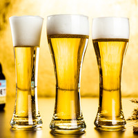 格娜斯玻璃大号啤酒杯套装大容量创意扎啤水晶精酿酒吧酒杯