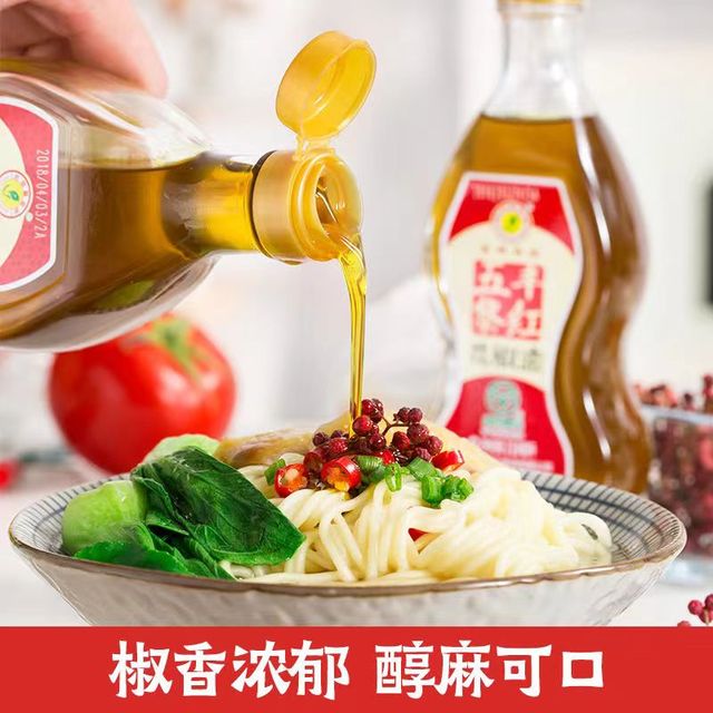 五丰黎红 花椒油400ml麻椒油麻油四川特产特麻家用调味油藤椒油