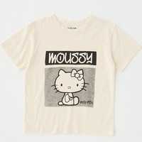 MOUSSY 摩西 xHelloKitty 2024夏新品趣味T恤010HS701-1561