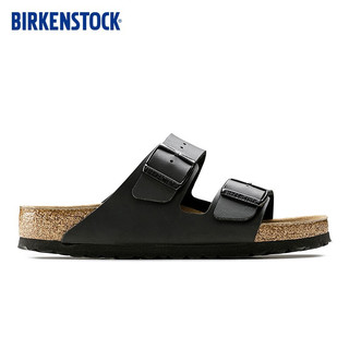 BIRKENSTOCK勃肯男女款软底舒适百搭时尚双扣拖鞋Arizona系列 女款黑色0551253 42