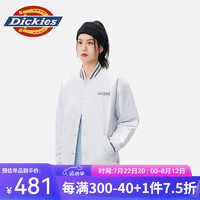 dickies 宽松休闲棒球服外套男女休闲运动外套10912 蚝磨灰 S