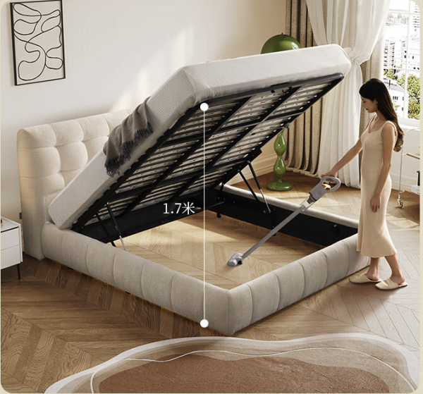 cheers芝华仕c399储物床菱花白18m