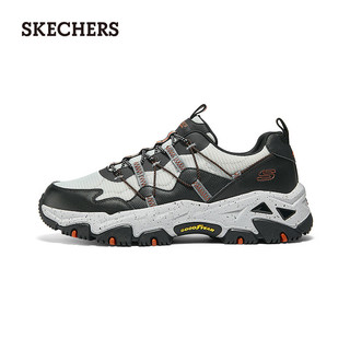 斯凯奇（Skechers）2024男女复古老爹鞋户外徒步运动鞋237421 黑色/橘色/BKOR 46