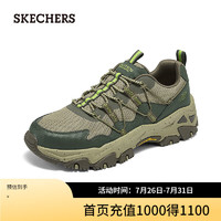 斯凯奇（Skechers）2024男女复古老爹鞋户外徒步运动鞋237421 橄榄色/棕色/OLBR 41.5