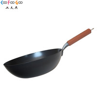COOFOOGOO 工夫具 GP-146 平底熟铁锅 (33CM )
