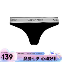 卡尔文·克莱恩 Calvin Klein CK女士内裤三角内裤 送女友礼物 0000F3787E 001黑色 L