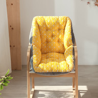 弥雅 坐垫办公室久坐靠垫一体椅子座椅垫护腰靠背毛绒电脑椅屁股垫冬季