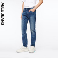 ABLE JEANS【立体修身裤】24秋季复古天晴蓝超弹3D修身显瘦牛仔裤男 复古天晴蓝 29/30