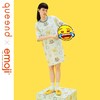 淳度【emoji联名款】淳度睡裙女夏季短袖宽松居家裙 爱心emoji绿 175(XXL)