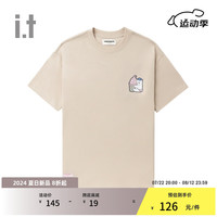 :CHOCOOLATE it 男女同款宽松短袖T恤2024夏季新款可爱轻松半袖011630