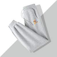 真维斯牛奶丝螺纹高腰收脚裤女春秋季2024年时尚通勤休闲风束脚裤GX 灰-幸运轻食K XL