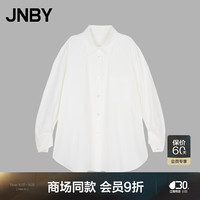 JNBY江南布衣24秋衬衫棉质宽松长袖5O8215960 103/冷白 S