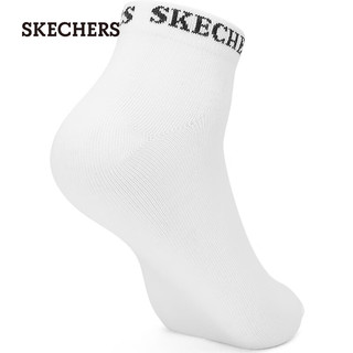 斯凯奇（Skechers）2024男女同款浅口袜纱线亲肤舒适L324U136 黑色/白色/藏青色/02K8 M(24-26cm)