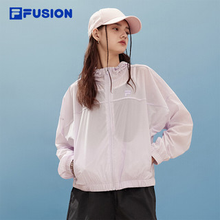 FILA FUSION斐乐梭织防晒衣2024夏时尚休闲外套连帽女上衣男 【女】云裳紫-VT XS