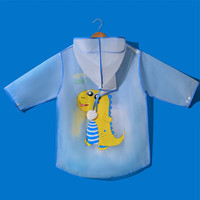 iChoice 儿童雨衣EVA防雨小童可爱防水卡通速干中大童 【蓝色】（单雨衣） L（身高101-110cm)