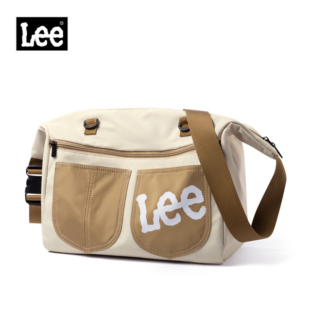 LEE 南益 潮牌斜挎包女休闲户外通勤邮差包男士同款大容量时尚单肩包