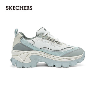 斯凯奇（Skechers）女子复古老爹鞋177234 灰色/蓝色/GYBL 37