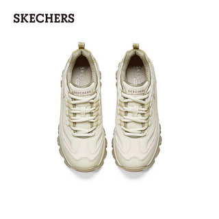 斯凯奇（Skechers）女子复古老爹鞋177234 自然色/粉红色/NTPK 38.5