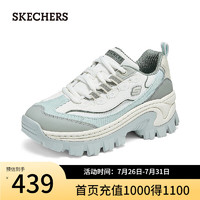 斯凯奇（Skechers）女子复古老爹鞋177234 灰色/蓝色/GYBL 38