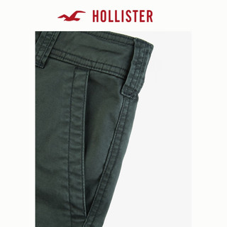 HOLLISTER24秋季新款潮流多口袋直筒宽松工装长裤 男 KI330-4154 绿色