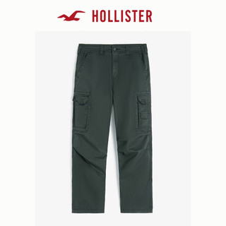 HOLLISTER24秋季潮流多口袋直筒宽松工装长裤 男 KI330-4154 绿色 XS (170/70A)