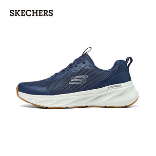 斯凯奇（Skechers）2024夏季男女增高厚底运动鞋时尚232835 海军蓝色/白色/NVW 45