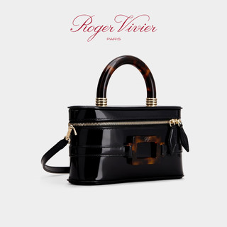 ROGERVIVIER/2024夏季RV女包Vanity Belle Vivier皮革手袋 黑色 PZ