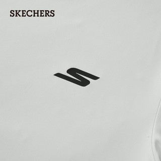 斯凯奇（Skechers）男子针织短袖经典运动简约T恤衫P224M108 月球灰/00MV XXL