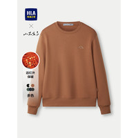 海澜之家（HLA）卫衣男秋季24新山不在高系列圆领长袖男 橘色4V 190/104A 3XL181~196斤