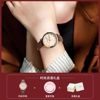 _JULIUS 聚利时手表女日历学生手表简约百搭时尚防水石英女表