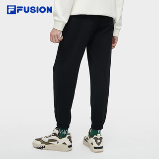 FILA FUSION斐乐潮牌针织长裤男2024时尚纯棉收口运动裤 175/84A/L