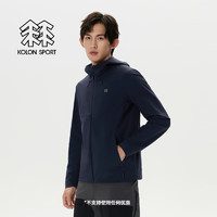 KOLON SPORT/可隆户外休闲衣 男子轻量运动防风防泼水软壳夹克外套 LHJK4AN135-NV 藏蓝 2XL 185/104A