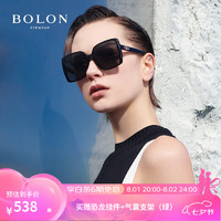 暴龙（BOLON）眼镜太阳镜板材墨镜女防晒开车大框露营可配度数BL3109 C10-镜片灰色/镜框亮黑