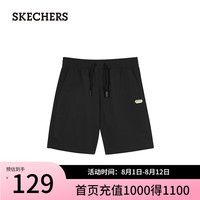 斯凯奇（Skechers）七夕情人节礼物夏男款速干针织短裤日常运动休闲裤L224M079