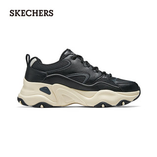 斯凯奇（Skechers）男士复古时尚休闲运动鞋232491 黑色/自然色/BKNT 44