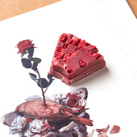 王尔德《夜莺玫瑰》可可狐唱片巧克力 小型礼盒 纯脂白巧