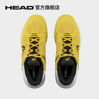 HEAD/海德Revolt Pro 4.5系列专业运动儿童青少年网球鞋防滑透气 黄+白 38