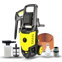 博赫尔(POHIR)洗车机高压洗车水枪220v家用大功率洗车卷轴收纳 2300W