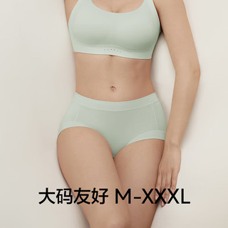 蕉内银皮501Pro Max女士内裤大码棉里贴莫代尔抗菌高腰三角裤头3件装 蜜桃粉+云雾紫+肤咖 XXL