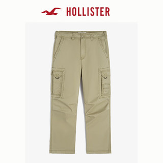 HOLLISTER24秋季潮流多口袋直筒宽松工装长裤 男 KI330-4152 卡其色 XL (180/98A)