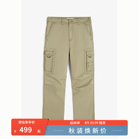 HOLLISTER24秋季潮流多口袋直筒宽松工装长裤 男 KI330-4152 卡其色 XL (180/98A)